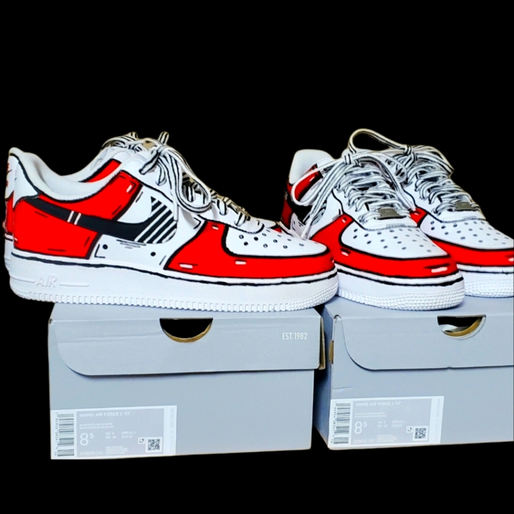 Cartoon Nike Air Force Ones